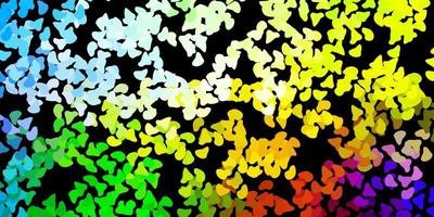 Dark multicolor vector template with abstract forms.