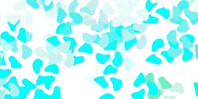 Light blue, green vector backdrop with chaotic shapes.