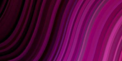 Dark Purple, Pink vector background with wry lines.