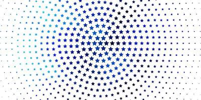 Light BLUE vector pattern with abstract stars.