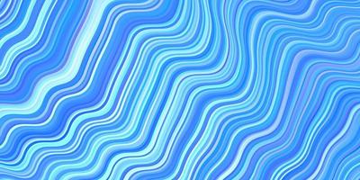 Light BLUE vector background with curved lines.