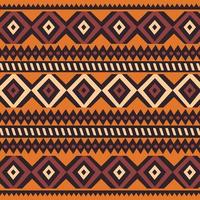 Tribal ethnic colorful bohemian pattern with geometric elements, African mud cloth vector