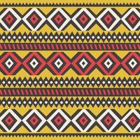 Tribal ethnic colorful bohemian pattern with geometric elements, African mud cloth vector