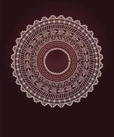 Ethnic Aztec circle ornament vector