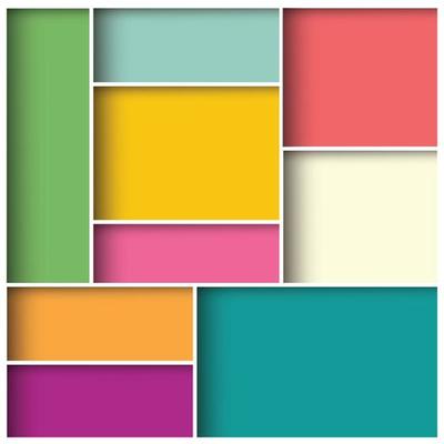 Abstract 3d square background with colorful tiles