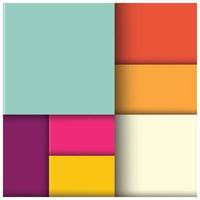 Abstract 3d square background with colorful tiles vector