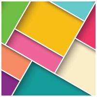 Fondo cuadrado 3d abstracto con azulejos de colores vector