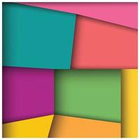 Abstract 3d square background with colorful tiles vector