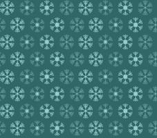 Seamless pattern with blue and white christmas snowflakes on blue background