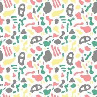 Seamless pattern with organic abstract shapes vector