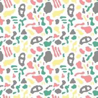 Seamless pattern with organic abstract shapes vector