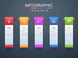 Modern infographic corporate and business template vector