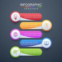 Modern infographic corporate and business template vector