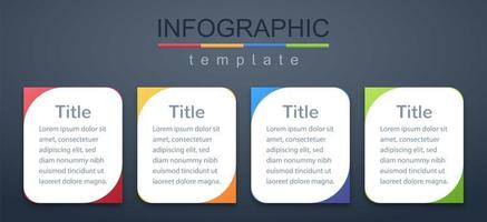 infografía moderna plantilla de banner corporativo y comercial vector