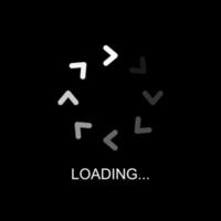 Progress loading bar, buffering, download, upload, and loading icon vector