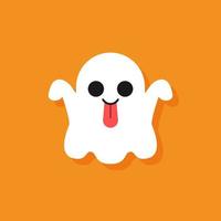 Cute Halloween Ghost Cartoon Character vector