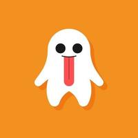 Cute Halloween Ghost Cartoon Character vector