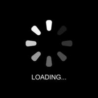 Progress loading bar, buffering, download, upload, and loading icon vector