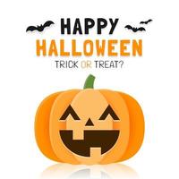 Happy Halloween Banner template with Spooky pumpkin vector