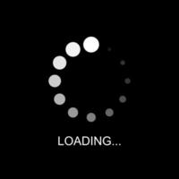 Progress loading bar, buffering, download, upload, and loading icon vector