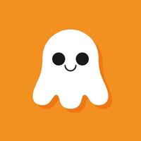 Cute Halloween Ghost Cartoon Character vector