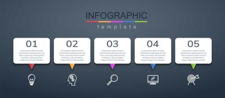 Modern infographic corporate and business banner template
