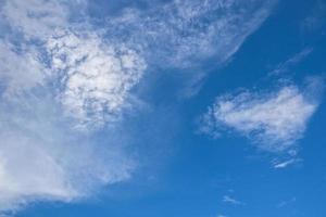 Blue sky with white clouds photo