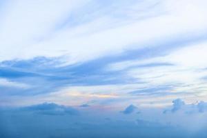 Blue sky with white clouds photo