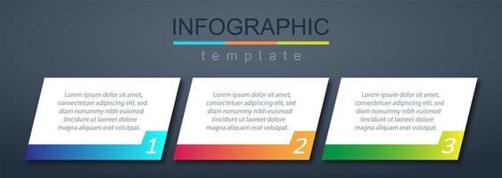 infografía moderna plantilla de banner corporativo y comercial vector