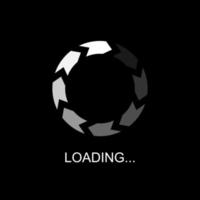 Progress loading bar, buffering, download, upload, and loading icon vector