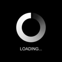 Progress loading bar, buffering, download, upload, and loading icon vector