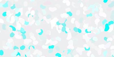 Light pink, blue vector background with random forms.