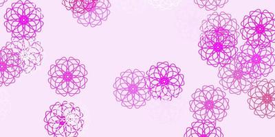 Light pink vector natural layout with flowers.