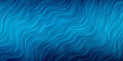 Dark BLUE vector background with curves.