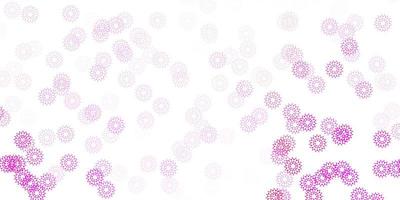 Light pink vector natural layout with flowers.