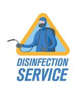 Man with protective suit and hose vector design