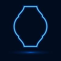 Glowing neon sign background vector