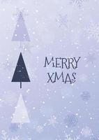 Christmas card background with snowflake design vector