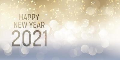 Decorative Happy New year banner design vector