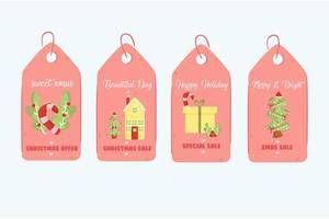 Christmas Sale Tag Illustration vector