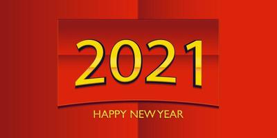 retro styled Happy New Year banner design vector