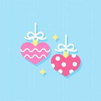 Valentine decoration ornament icon vector