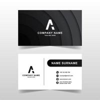 Modern business card vector template