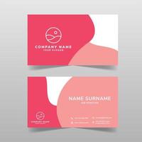 Abstract business card vector template