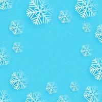 Christmas snowflake background vector