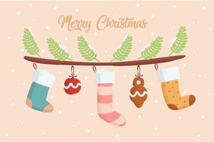 Christmas Sock Illustration vector