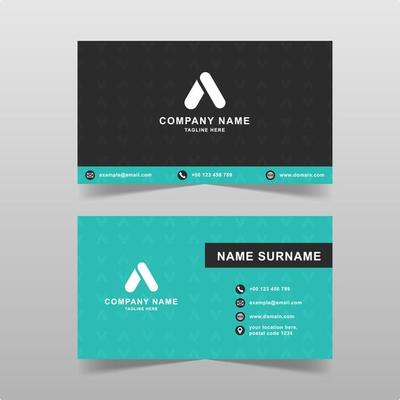 Modern business card vector template