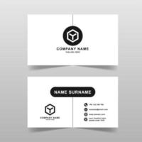 Minimalist business card vector template