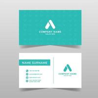Minimalist business card vector template