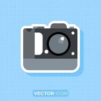 icono de cámara de fotograma completo vector